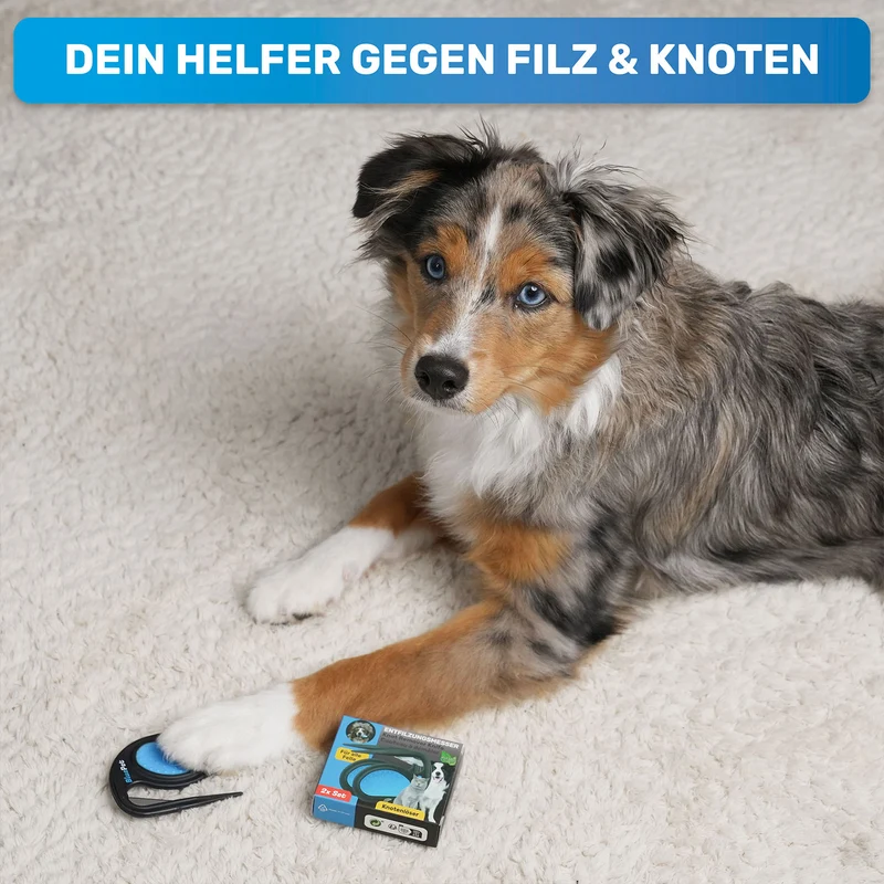 Entfilzungsmesser bei festen Knoten für Hunde & Katzen