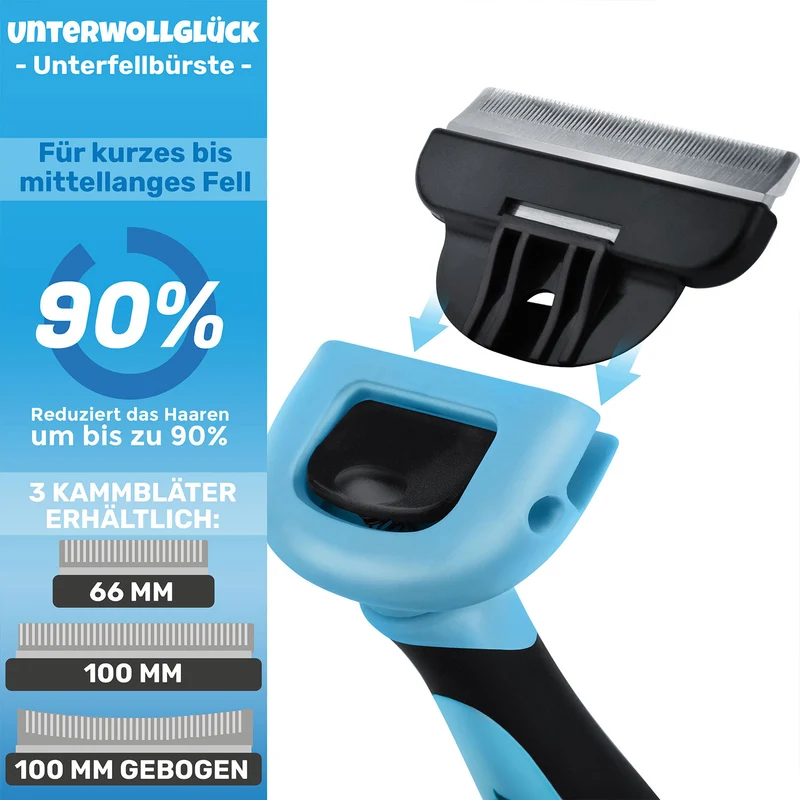 'UnterwollGlück' Kurzhaar Unterfellbürste - Deshedder