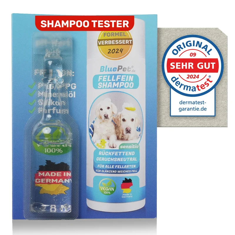 Hundeshampoo Tester 8ml (eine normale Wäsche)