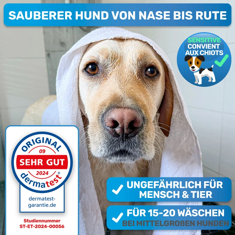 Hundeshampoo Tester 8ml (eine normale Wäsche)