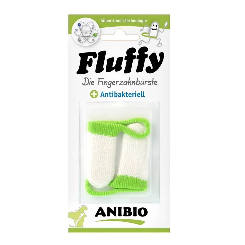 Anibio FLUFFY – Sanfte Fingerzahnbürste für Hunde & Katzen
