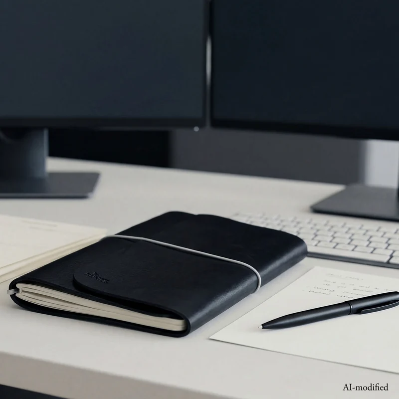 Leder-Notebook Dublin mit 2 DIN A5 Blöcken
