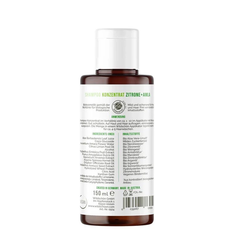 Shampoo Konzentrat Zitrone + Amla (150ml)