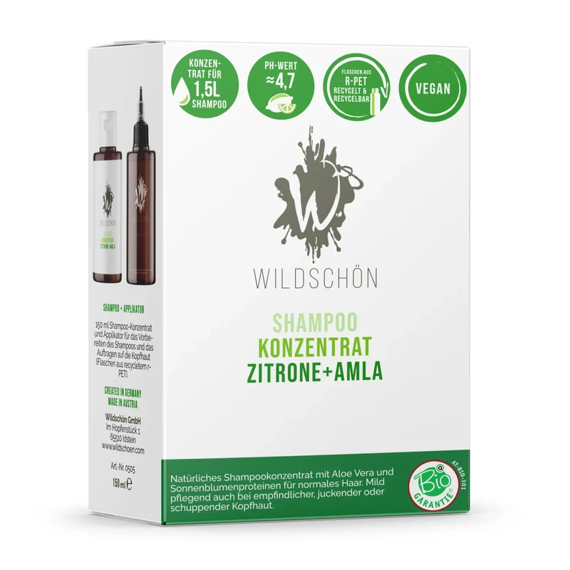 Shampoo Konzentrat Zitrone + Amla (150ml)