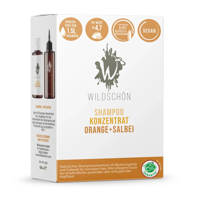 Shampoo Konzentrat Orange + Salbei (150ml)