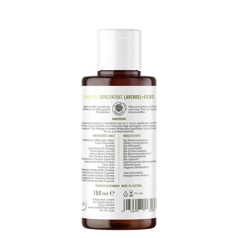 Shampoo Konzentrat Lavendel + Fichte (150ml)
