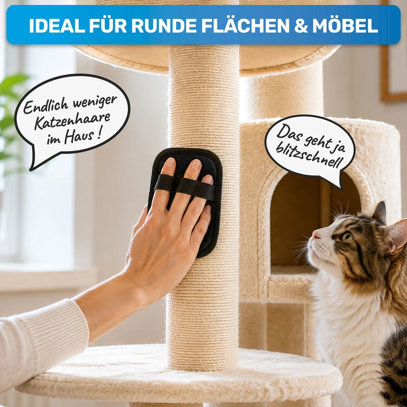 Fellhandschuh, Tierhaarentferner Handschuh, Fell Entferner Magnet gegen Katzenhaare & Hundehaare