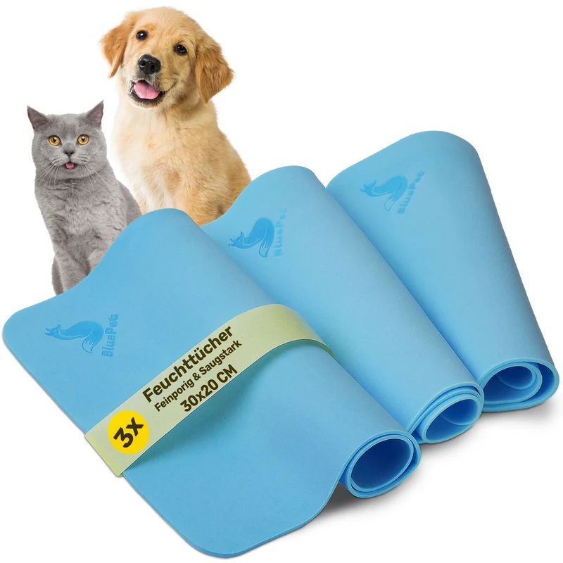 3x Pflegetücher / Feuchttücher für Hunde & Haushalt