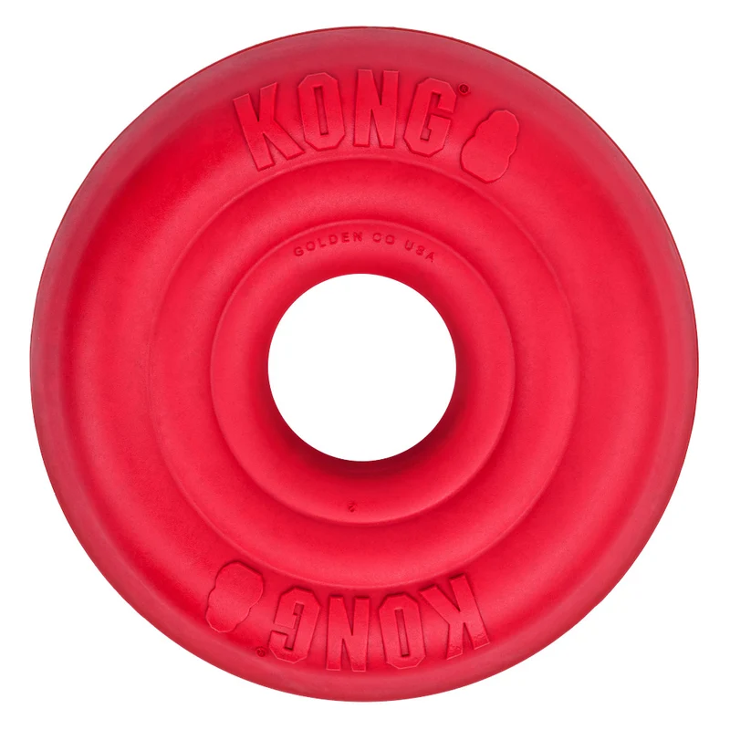 KONG Donut Hundespielzeug – Robustes Kauspielzeug aus Naturkautschuk