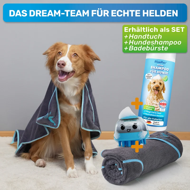 Hundehandtuch Mikrofaser – saugstarkes Handtuch für Hunde