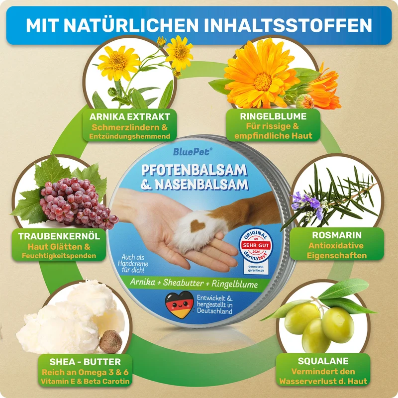Pfotenbalsam & Handcreme für Hunde & Menschen