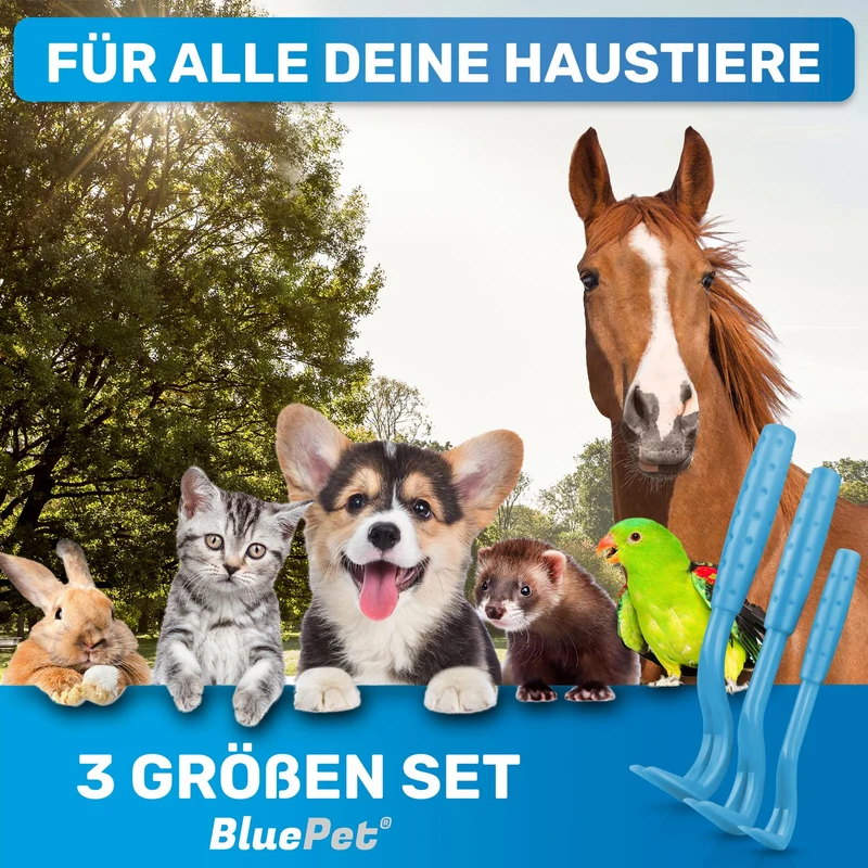 3er Set Zeckenhaken, Zeckenentferner (Verpackung mit Mängeln) B-Stock