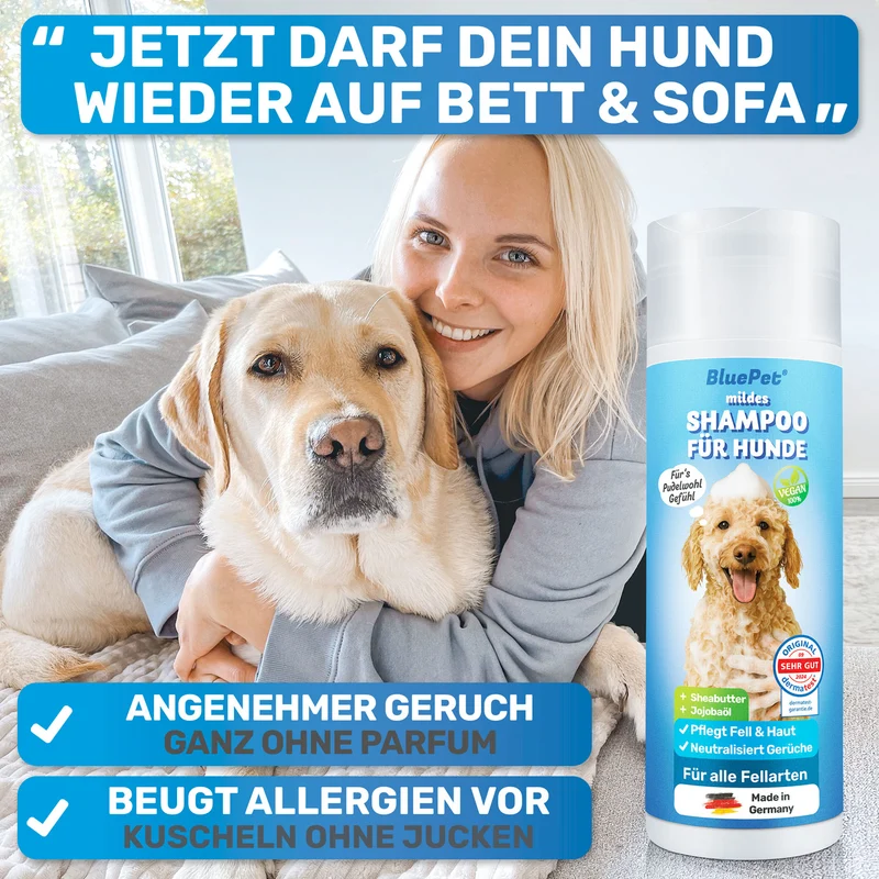 Hundeshampoo Sensitiv – Shampoo für Hunde und Welpen (mild)
