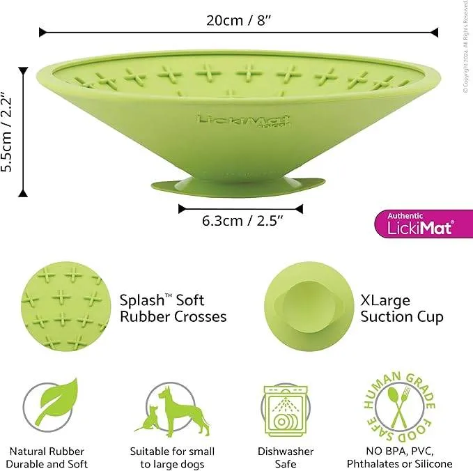 LickiMat Splash – Schleckmatte mit Saugnapf