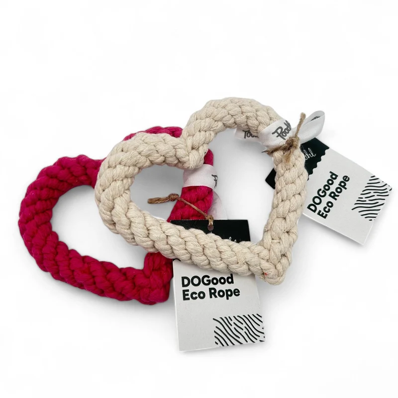 DoGood Eco Rope Herzi – Hundespielzeug aus Baumwolle