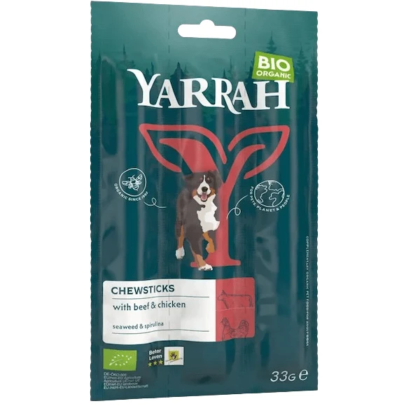 Yarrah Bio Kausticks Rind – Fleisch & natürliche Nährstoffe