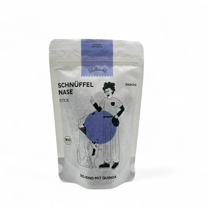 Poodlewohl Leckerli Bio Rind Stickis – Natürlicher Hundesnack