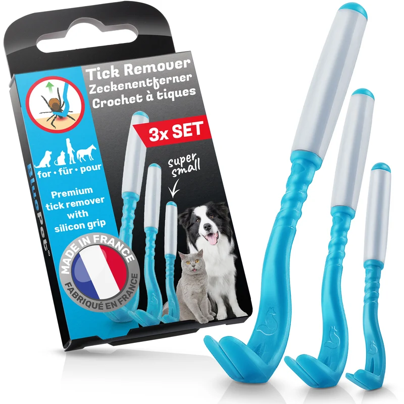 Premium 3x Zeckenhaken, Zeckenentferner