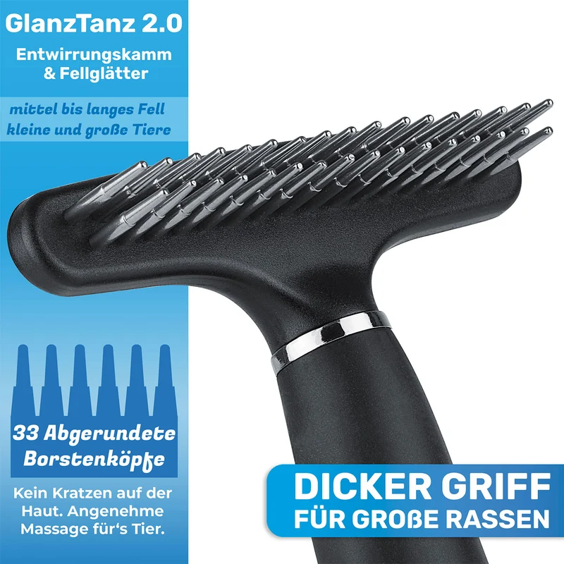 "GlanzTanz" Entfilzungskamm
