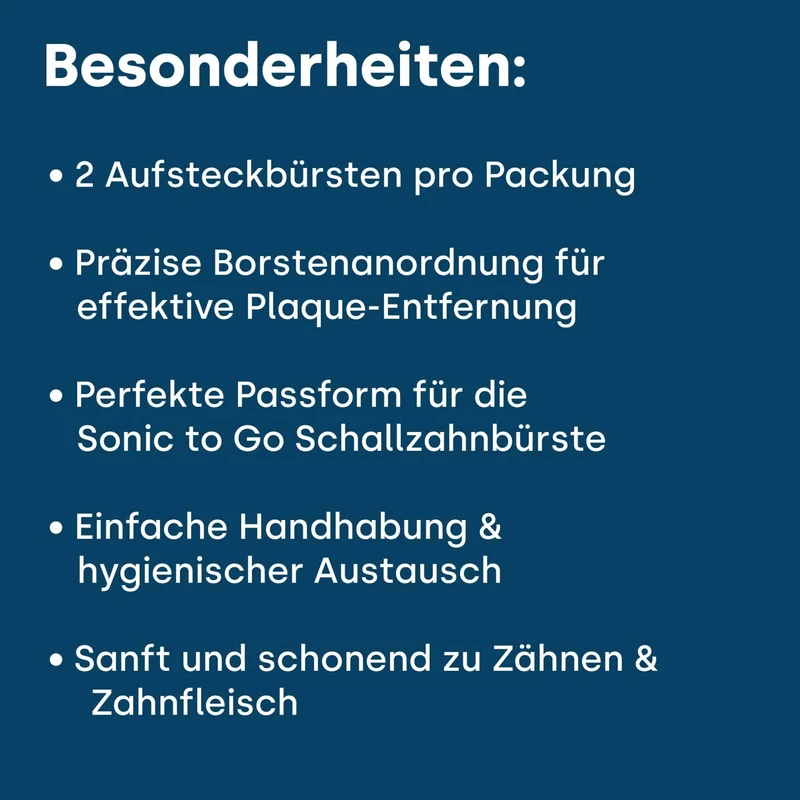 Sonic ToGo Aufsteckbürsten "black" 2 Stk.