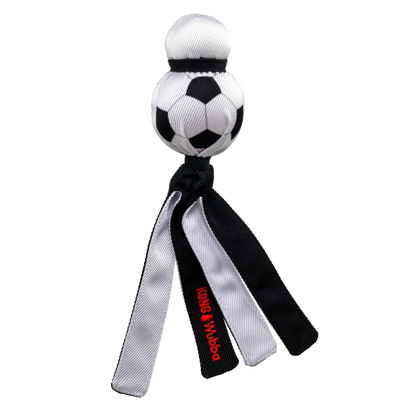 KONG Wubba Sports Hundespielzeug – Zerrspielzeug mit Quietscher