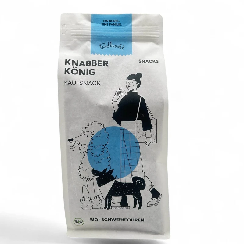 Poodlewohl Bio-Schweineohren – natürlicher Kauspaß