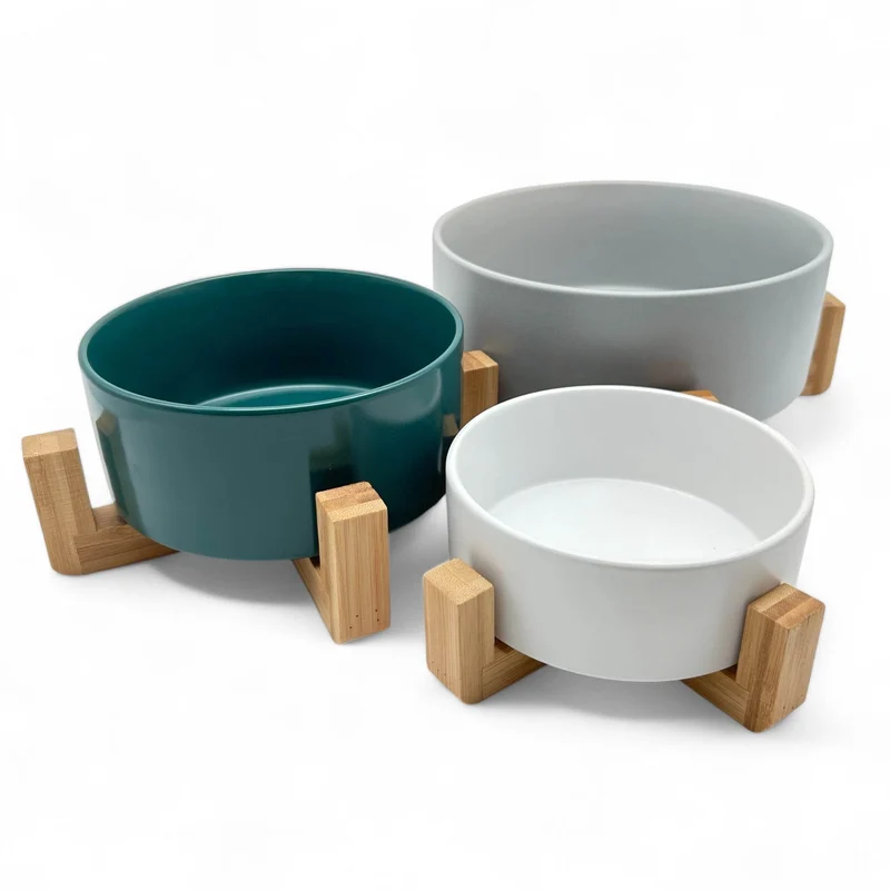 DoGood Eco Bowl – Keramiknapf mit Bambusständer