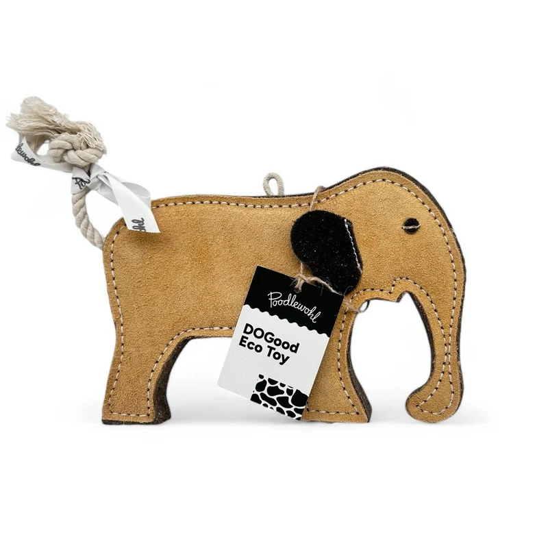 DoGood Eco Toy Elmar der Elefant – nachhaltiges Hundespielzeug