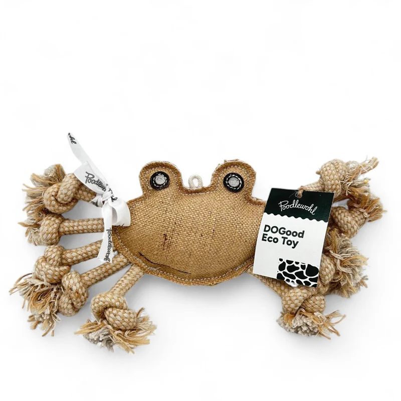 DoGood Eco Toy Karin die Krabbe – Hundespielzeug aus Jute