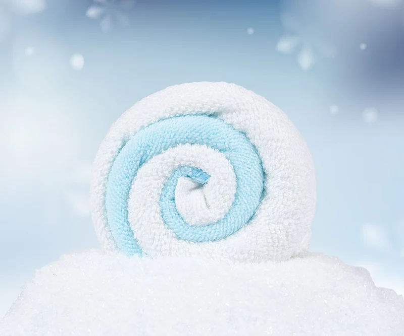 Bonbon Twist weiß/blau Tücher