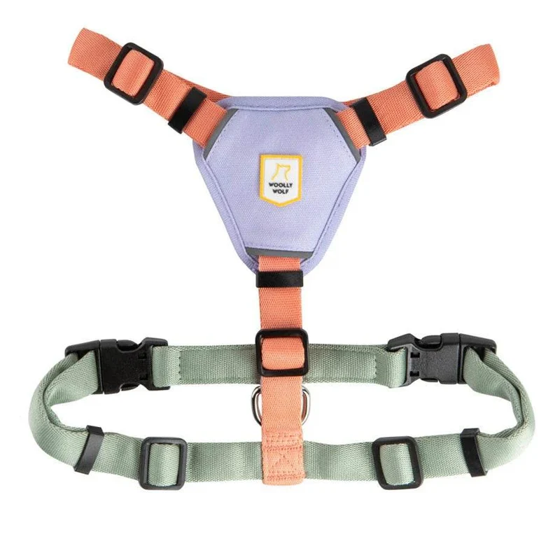Woolly Wolf Color Block Hundegeschirr – Salmon Pink Mix