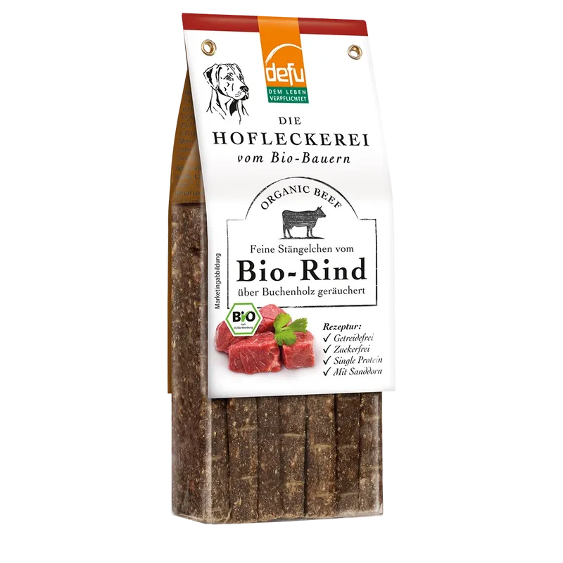 Defu Hofleckerei Bio-Rind – getreidefreie Hundesnacks