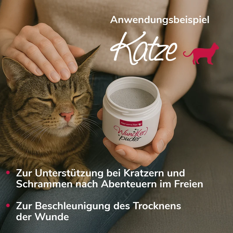 Wund(er)puder für Wunden, Risse und Hautausschlag