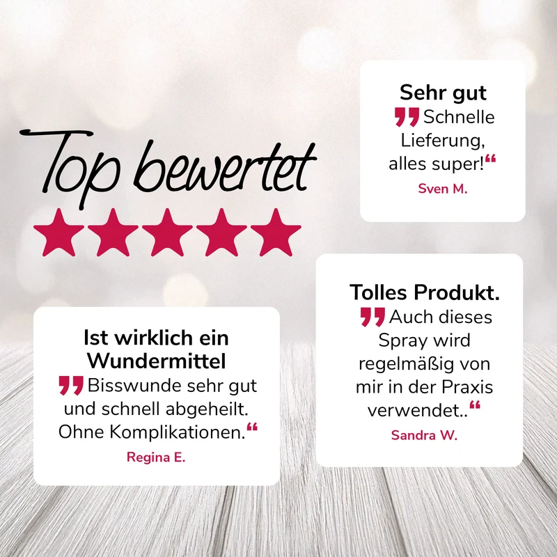 Pflegewunderspray zur Hautpflege bei Wunden, rissigen Stellen