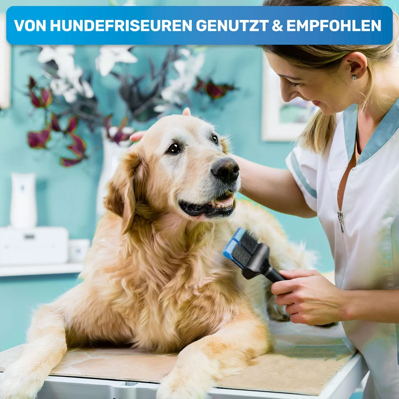 Profi Flexible Zupfbürste für Langhaar + Reinigungskamm
