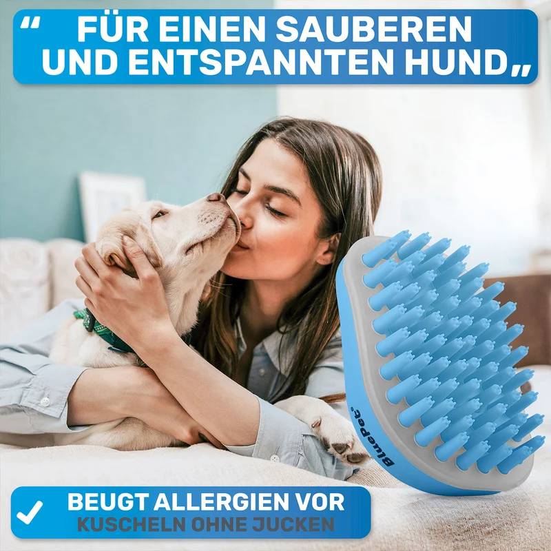 "FellFein Soft" Gummistriegel