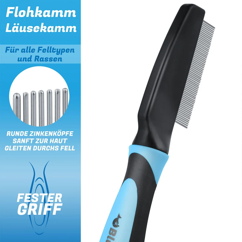 Flohkamm, Läusekamm, Milbenkamm für Hunde & Katzen