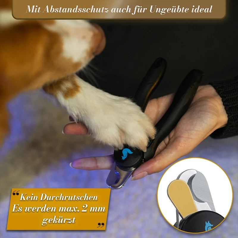 Krallenschere mit Schutz für kleine & große Hunde