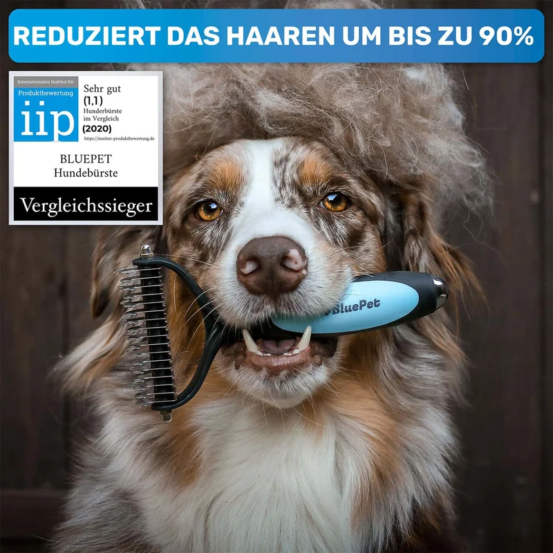 "UnterwollToll" Unterwollbürste - Unterfellbürste für Hunde & Katzen