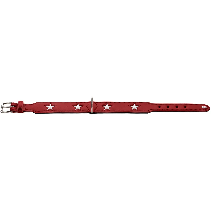 MAGIC STAR Set Halsband & Leine | rot