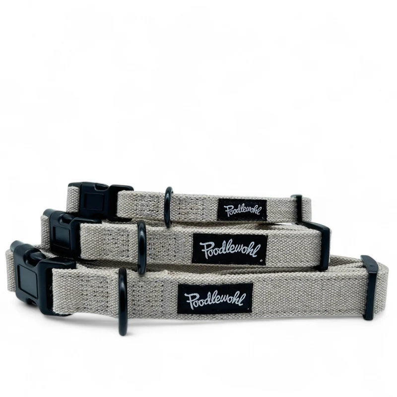 Poodlewohl Hanfhalsband – natürlich & robust