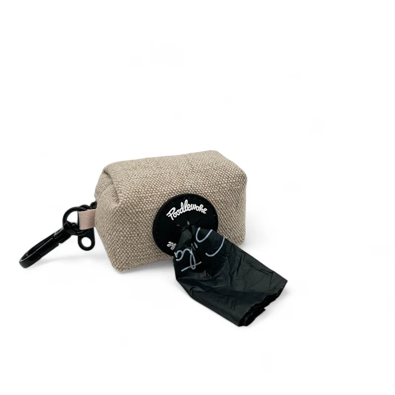 Poodlewohl Hanf-Poopbag – nachhaltiger Kotbeutelhalter