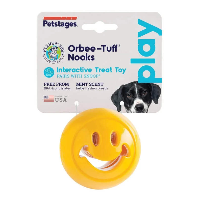 Planet Dog Orbee-Tuff Nook Smiley – befüllbares Hundespielzeug