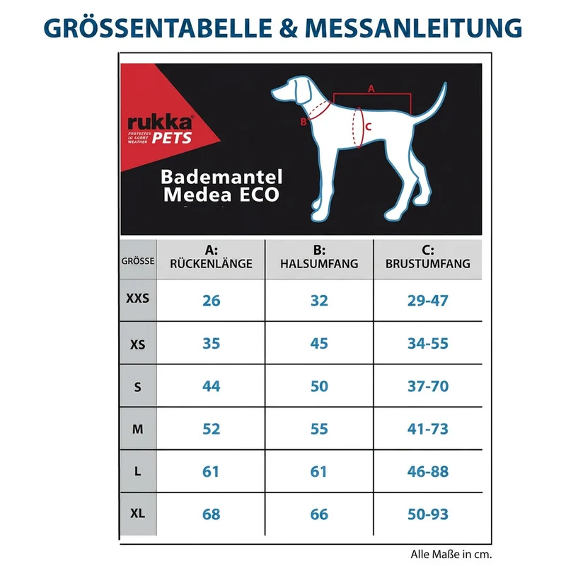 Rukka Medea ECO Hundebademantel – nachhaltig & saugfähig