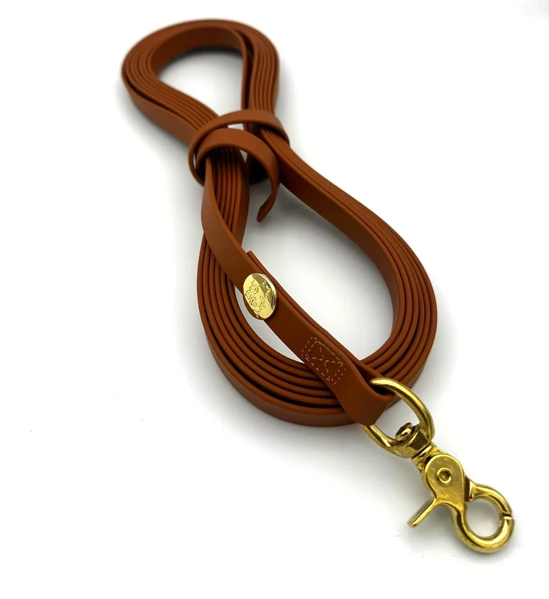 Schleppleine Biothane Cognac