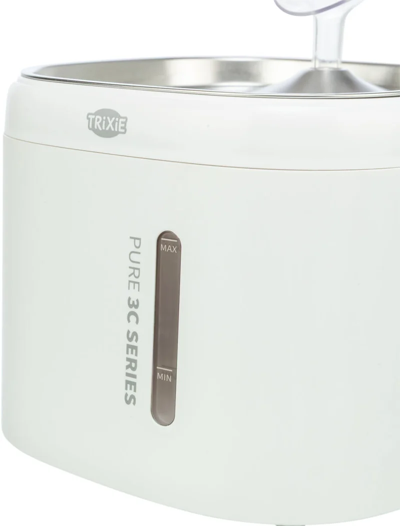 Aqua Pure Trinkbrunnen mit Edelstahltrinkschale und Wasserstandsanzeige