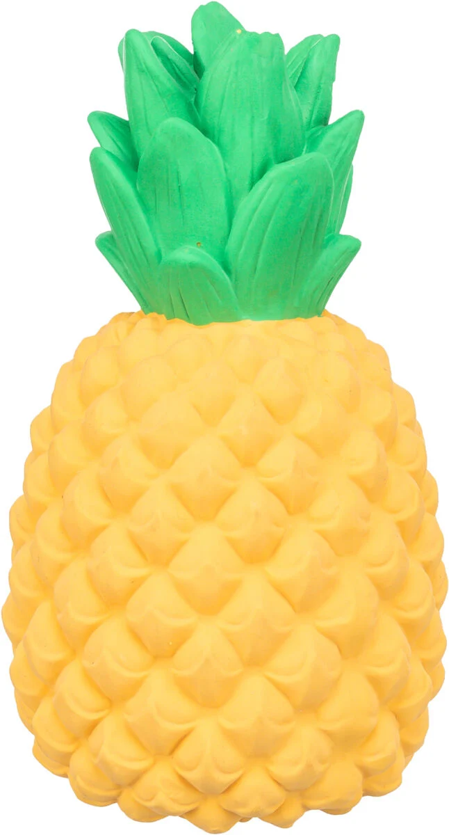 Hundespielzeug Ananas aus Latex mit Quietscher