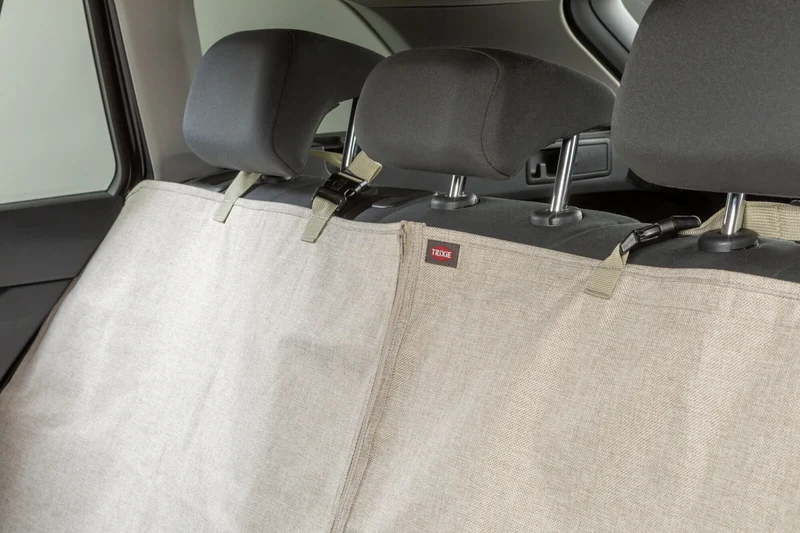 beige Autoschondecke zur einseitigen Befestigung, teilbar