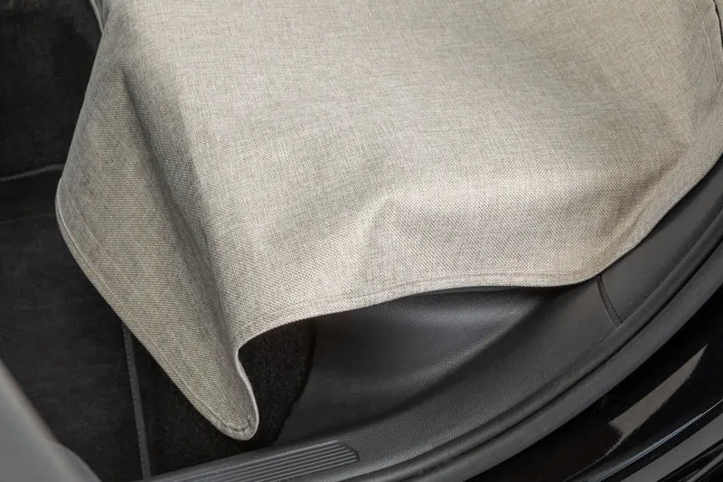 beige Autoschondecke zur einseitigen Befestigung, teilbar