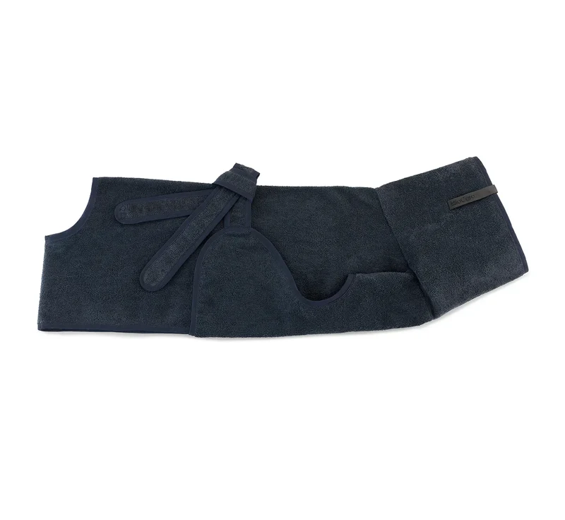 Bagno Hundebademantel Dunkelblau